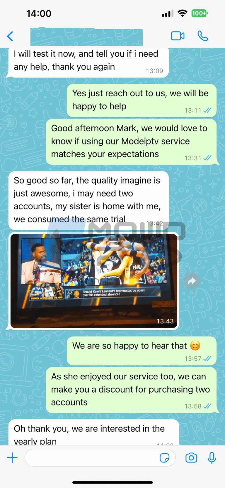Kundenfeedback und Erfahrungsberichte zu IPTV Test